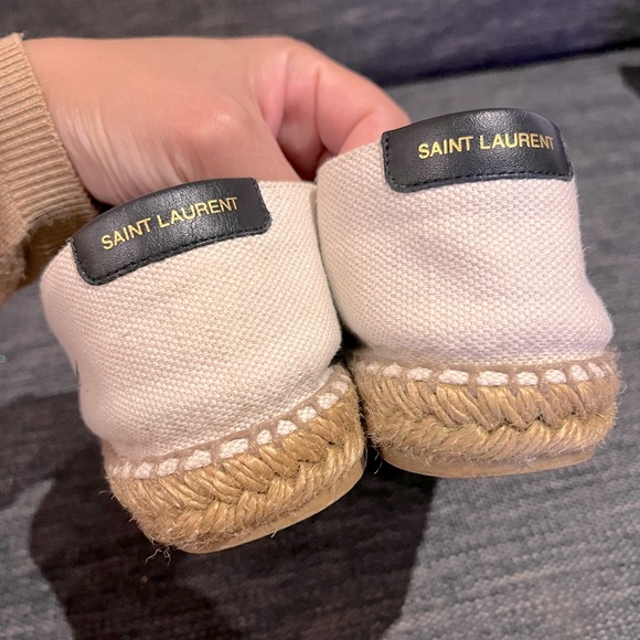 Saint Laurent Embroidered Espadrilles in canvas size 37 - Picture 9 of 11